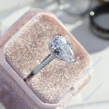 Load image into Gallery viewer, pear cut diamond ring
