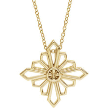 Load image into Gallery viewer, 14K Gold Geometric 16-18&quot; Necklace
