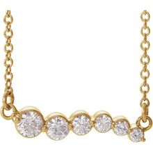Load image into Gallery viewer, 14K Gold 1/4 CTW Diamond Graduated 16&quot; Necklace
