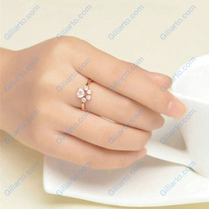 Dog Cat Paw Gold Plated Silver Ring