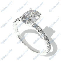 Load image into Gallery viewer, 1.5 Carat Oval Moissanite  Engagement Ring
