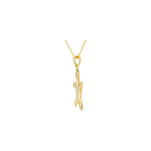 14K Yellow 1/5 CTW Diamond Starfish 18" Necklace