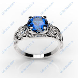 2 Carat Sapphire Engagement Ring - Giliarto