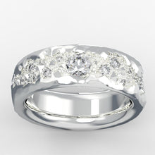 Load image into Gallery viewer, Natural Diamond Men&#39;s Ring 26 14K White Gold 
